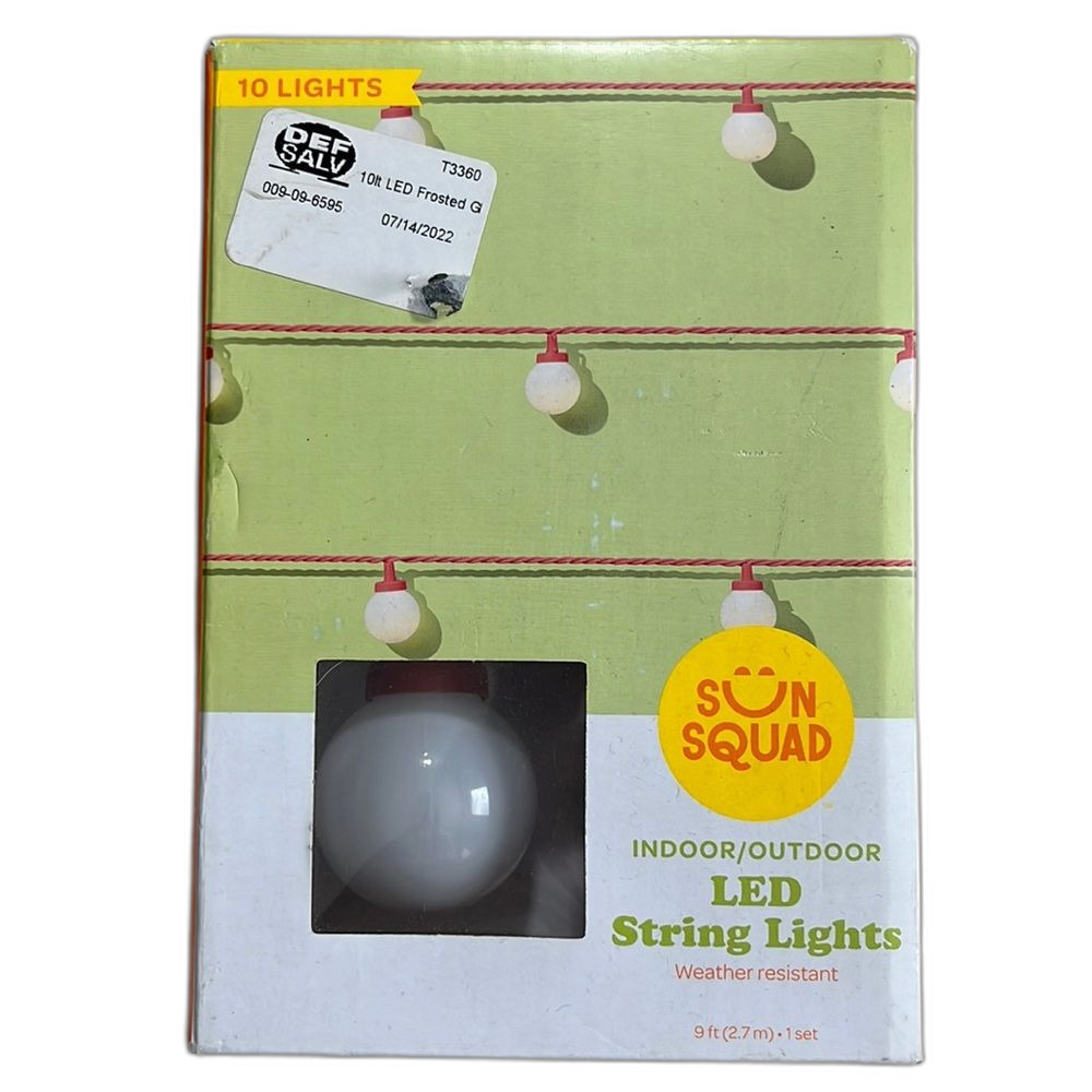 Sun Squad Indoor/ Outdoor LED Light String NIB